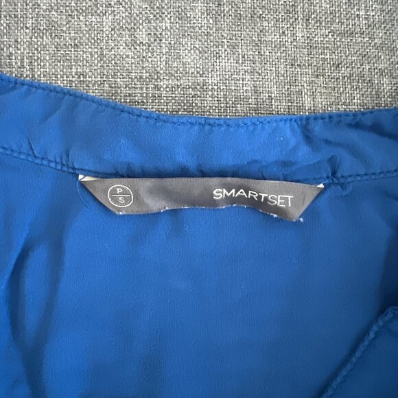 (2for$10) Smart Set Blue Tunic Blouse - Picture 3 of 15